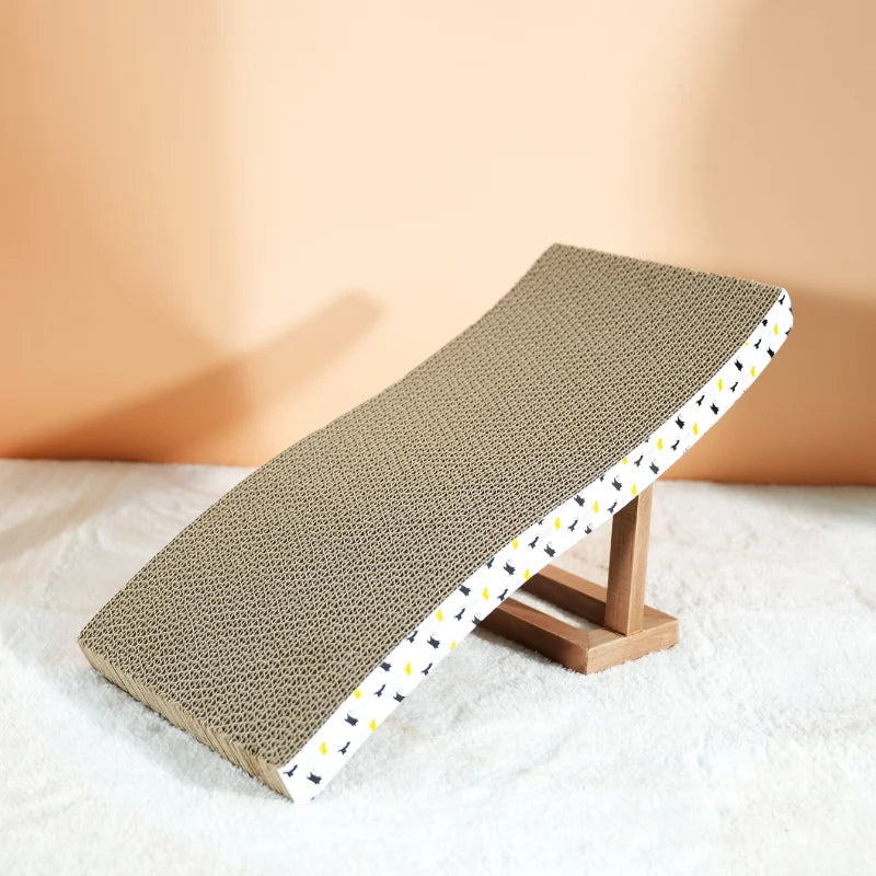 Cardboard Cat Scratcher Board – Corrugated Scratching Pad for Cats