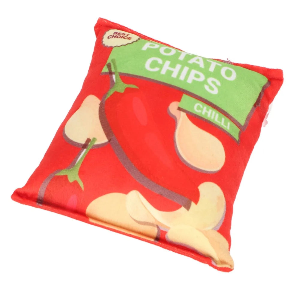 Crinkle Squeaky Dog Toy – Lightweight Fabric Chew Toy
