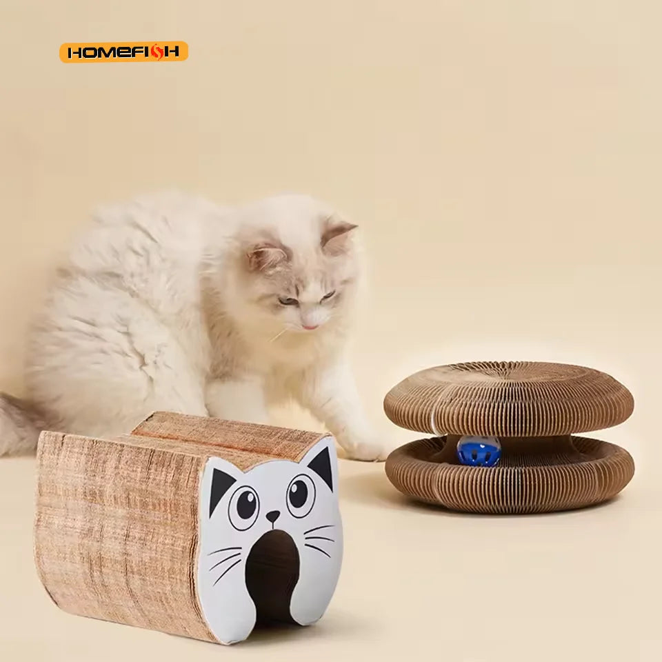 Accordion Cat Scratcher – Corrugated Cardboard Scratching Board