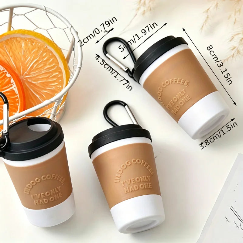 Coffee Cup Dog Poop Bag Dispenser – Leash Clip Waste Bag Holder