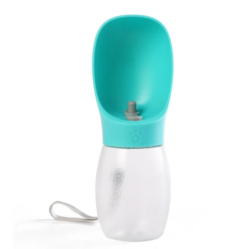 Portable Dog Water Bottle 300ml – Travel Drinking Bowl for Dogs & Cats