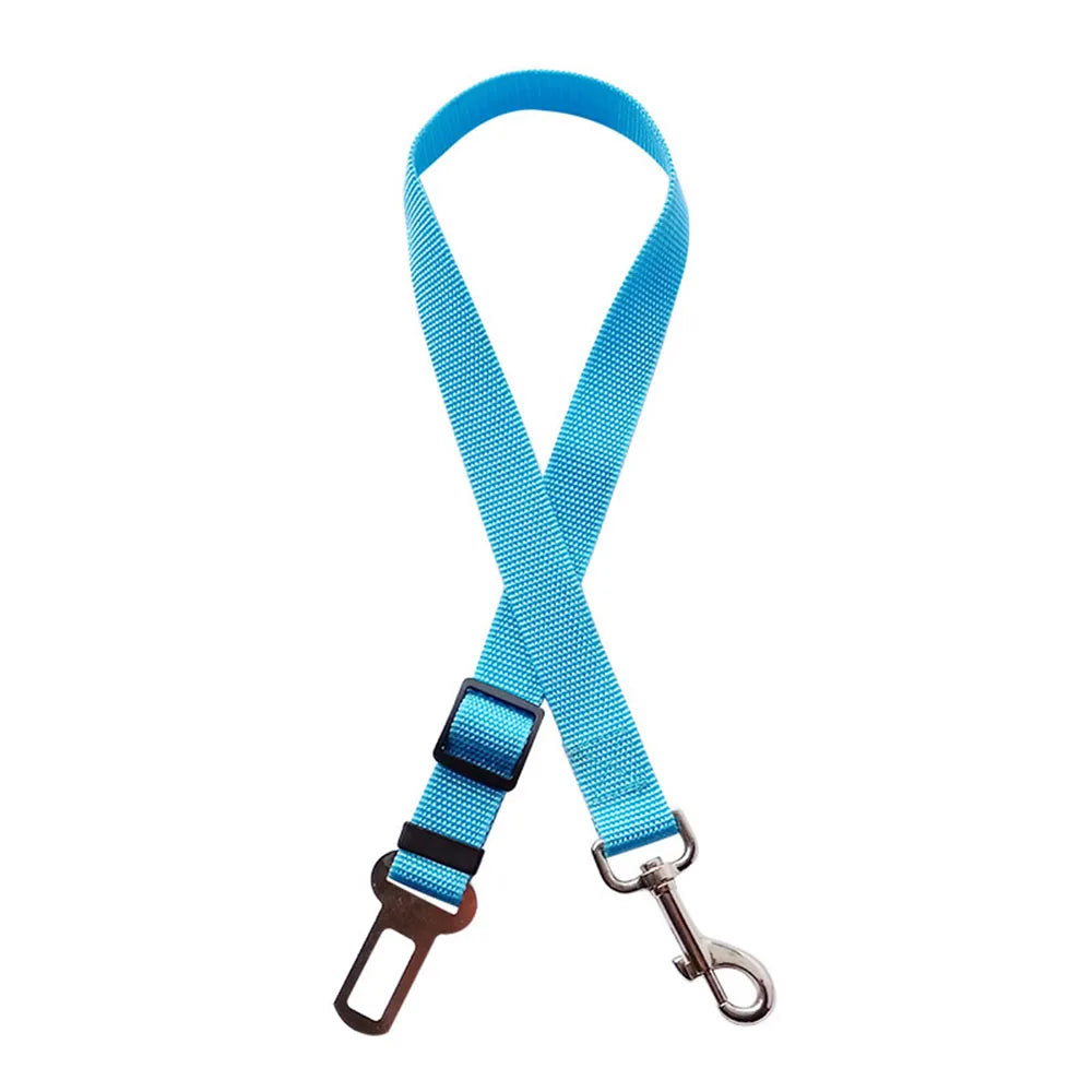 Dog Car Seat Belt Harness – Reflective Elastic Travel Safety Lead