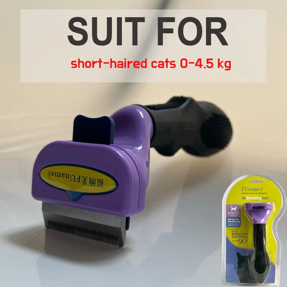 Pet Grooming Brush for Dogs & Cats – Hair Removal Massage Comb