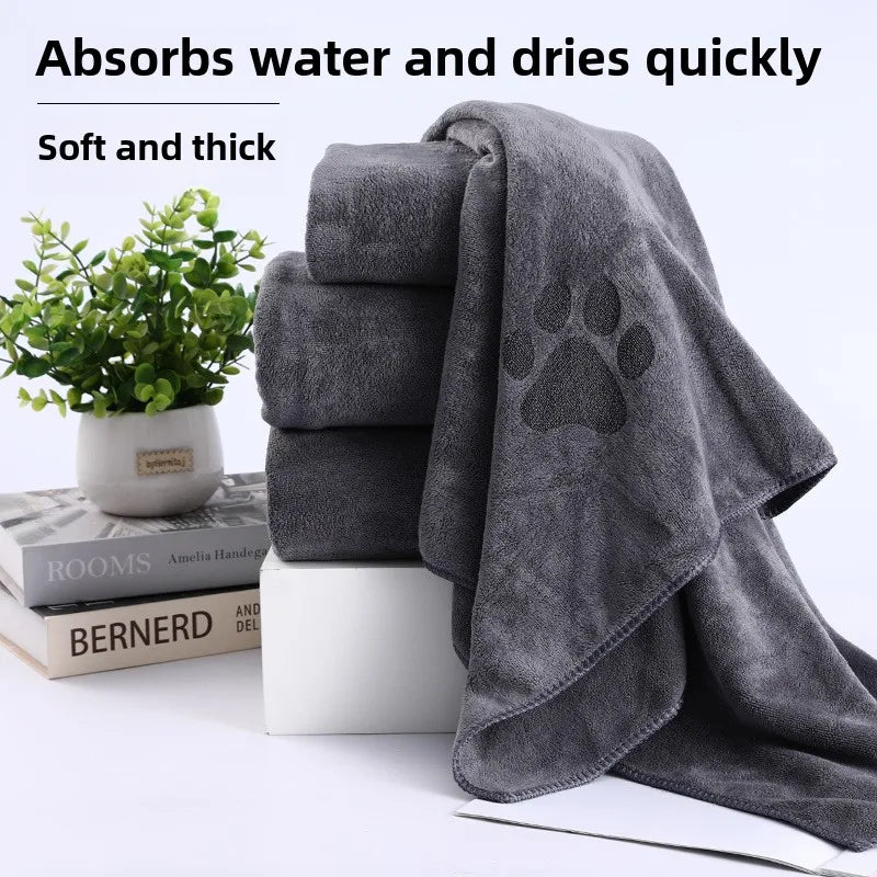 Quick-Dry Pet Towel – Thick Absorbent Dog & Cat Bath Towel