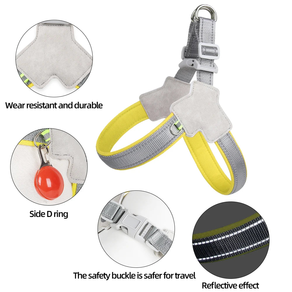 No-Pull Dog Harness – Reflective Vest for Small/Medium Dogs & Cats