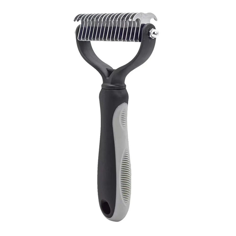 Pet Deshedding Brush – Dematting Knot Cutter Comb for Dogs & Cats